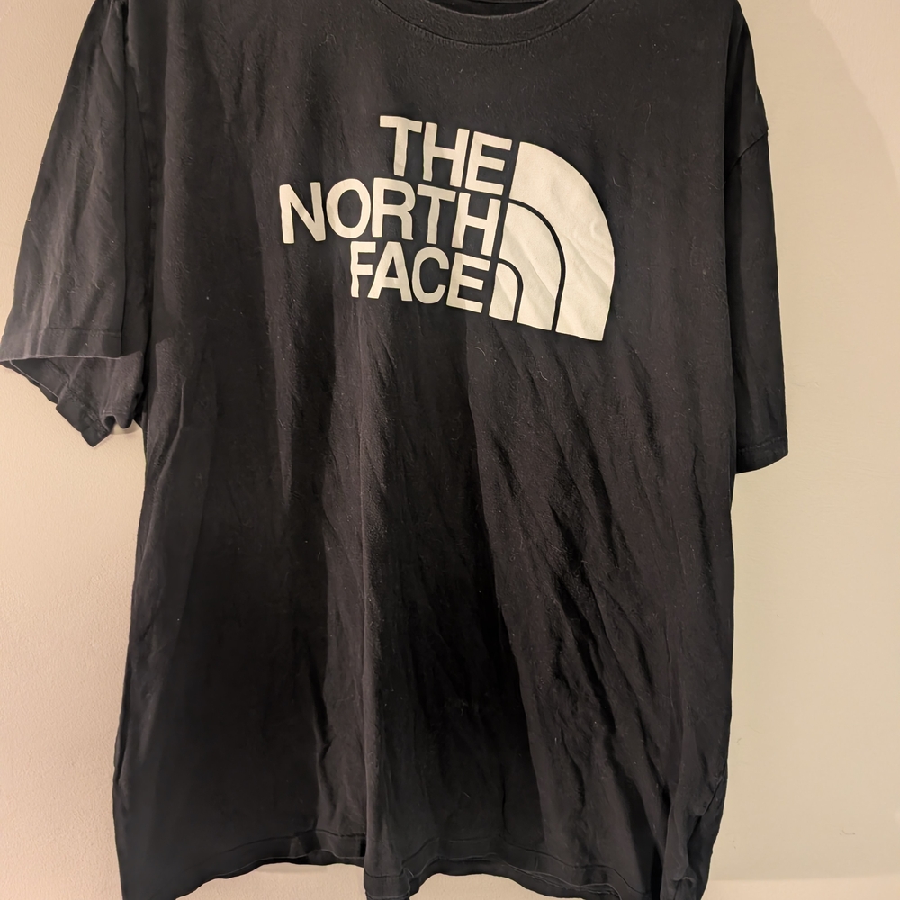 The North Face Black T-Shirt with White Logo